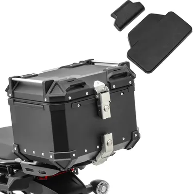 Produktbild von Set Motorrad Aluminium Topcase 35L + Sozius Rückenpolster # XB35 Alu T