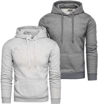 Produktbild von Recea Herren-Sweatshirt-Set Pyro grau XXL