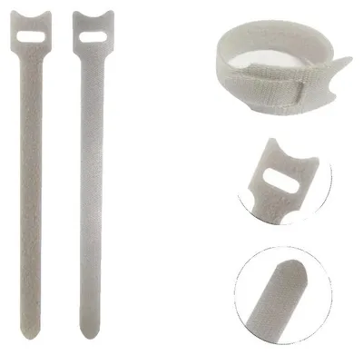Obrázek produktu pro Kabelové svorky, odolný nylonový materiál, univerzální pro správu kabelů, šedá barva (C234), 100 kusů