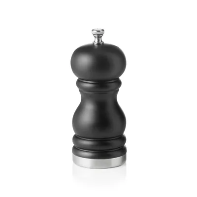 Obrázok produktu pre Mlynček na soľ čierny matný s keramickým mlynčekom ØxV: 5,4 x 11 cm