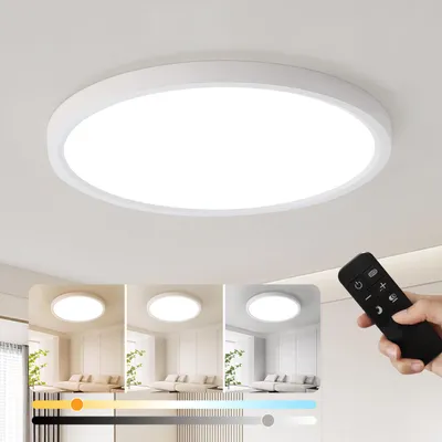 Produktbild von JDONG 72W LED Deckenleuchte Flach Ultra Dünn Deckenlampe Rund, Ø60cm, Weiß Deckenleuchte Flach Deckenleuchte Rund für Wohnzimmer Schlafzimmer