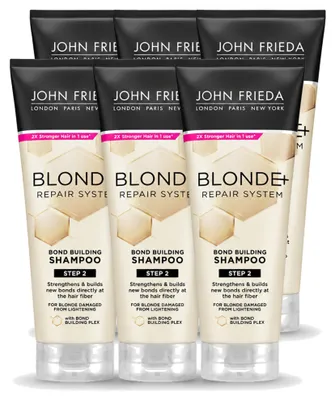 Obrázok produktu pre 6 x Šampón John Frieda Blonde+ Repair, ktorý posilňuje vlasy – 250 ml – výhodná sada – 6 kusov