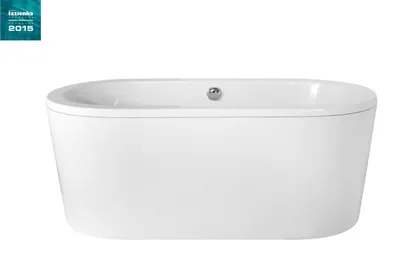 Produktbild von Luxus Badewanne Rechteckige Freistehende Wanne Badezimmer Wannen Acryl Weiß Oval