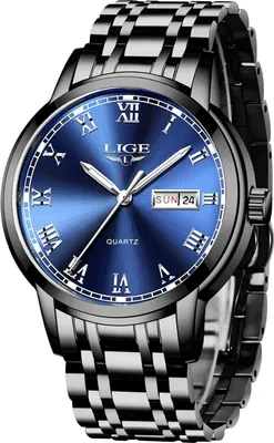 Produktbild von Herren-Armbanduhr, Quarz, Analog, Edelstahl-Armband, wasserdicht