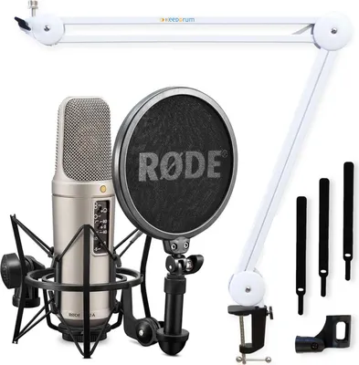 Produktbild von Rode NT2-A Mikrofon Set mit Mikrofonarm Weiss