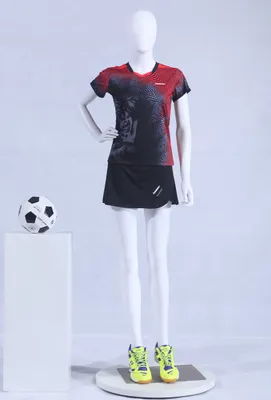 Produktbild von Eurotondisplay FC-11W schöne weibliche abstrakte weiße Matt lackierte Schaufensterpuppe Schaufensterfigur female mannequin white Egghead Metallplatte
