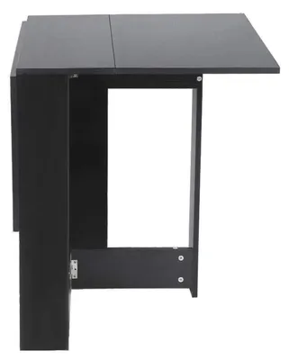 Zdjęcie produktu dla Składany stolik wielofunkcyjny, idealny jako stół jadalny, z szufladą i półkami, wymiary: 103 x 76 x 73,4 cm, kolor: biały