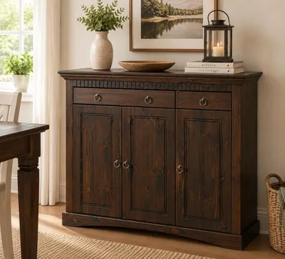 Produktbild von 3 trg Kommode aus Kiefernholz kolonialfarben lackiert Schrank Sideboard