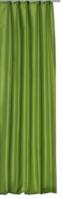Produktbild von Vorhang grün dunkel Kräuselband halbtransparent Wildseiden Optik 140x245 cm