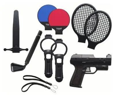 Produktbild von Bigben Interactive Move Sports Pack, PS3, Schwarz, Sony Playstation 3, 312 mm, 80 mm, 260 mm, 910 g