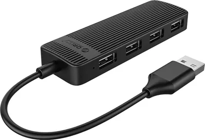 Produktbild von Orico Fl02 Usb-A Hub, 4X Usb-A 2.0 Dockingstation - Schwarz