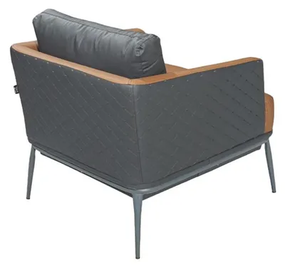 Zdjęcie produktu dla Fotel relaksacyjny Sofa Fotel Fotel tapicerowany Kanapa Salon Biuro Hotel Club Szary