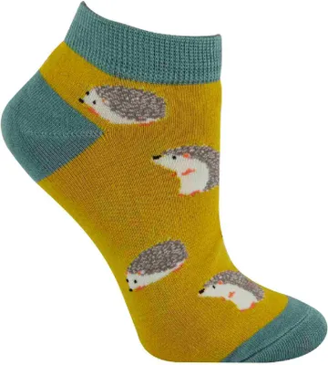 Produktbild von Damen Sneaker Bambus Socken Kurz | Gepolstert & Lustig | Miss Sparrow
