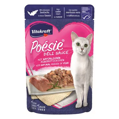 Produktbild von Vitakraft Poesie DeliSauce mit Seelachs (23x85g Packung) VPE