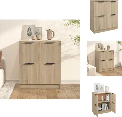Obrázok produktu pre vidaXL Príborník Sonoma dub 60x30x70 cm materiál na báze dreva - Príborníky
