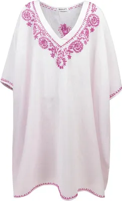 Productafbeelding van Passigatti tuniek voor dames, roze, met borduurwerk, katoen