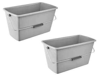 Produktbild von keeeper Bent 2X Putzeimer mit ergonomischem Griff, Griffmulde und Ausguss, 13 l,
