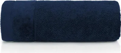 Image de Detexpol Serviette Vito 70x140 bleu foncé coton éponge 550 g/m2