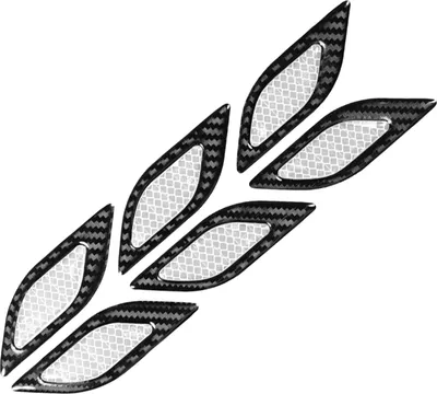 Produktbild von Stück Auto Reflektorband Anti-Kratz Kohlefaser 3D Auto Sicherheitswarnaufkleber Band Film Dekor Aufkleber Fahrzeugbedarf