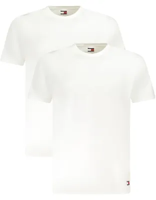 Produktbild von Herren T-Shirt Doppelpack Weiß, Kurzarm & Rundhals mit Applikation