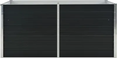 Produktbild von "Winterschlussverkauf "Hochbeet - CLORIS - Pflanzkasten - Anthrazit 160 x 80 x 77 cm Verzinkter Stahl - NeuMöbel7147314