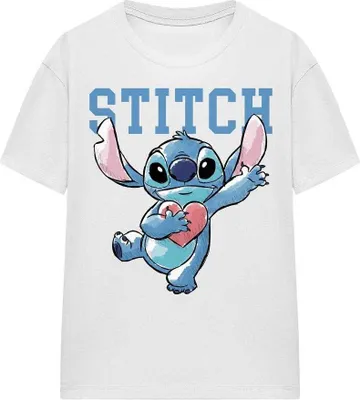 Produktbild von Lilo & Stitch - T-Shirt für Damen TV25422 (XL) (Weiß)