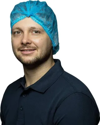 Produktbild von 1000 Klipphauben | Vliesstoff | blau | 55cm | Hauben