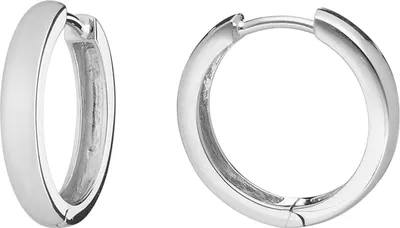 trendor 41587 Creolen für Damen und Herren 925 Silber Ohrringe Ø 18 mm 1