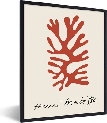 Produktbild von MuchoWow® Gerahmtes Poster Matisse - Alte Meister - Abstrakt - Kunstwerk 60x80 cm - Poster mit Schwarzem Bilderrahmen Wandposter Rahmen Foto Bilder - Premium - Wanddeko Wohnzimmer
