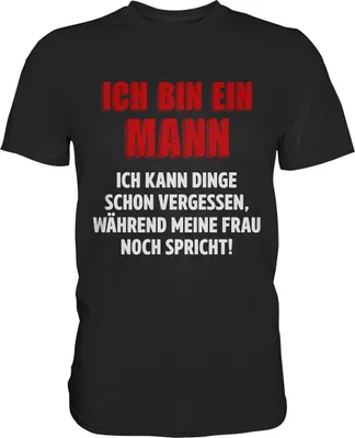Produktbild von Ich bin nur ein Mann T-Shirt Lustige Vatertag Geschenkidee Papa – Black / XXL