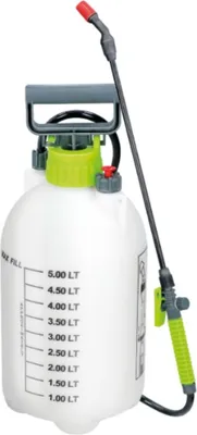 Produktbild von Kinzo Sprühflasche 5 Liter Gartenspritze - Verstellbare Sprühdüse - Ergonomischer Pumpengriff - Unkrautvernichter - Spritzflasche mit Sicherheitsventil
