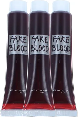 Kunstblut für Halloween - 3 Tuben für Vampir und Zombie Make-up