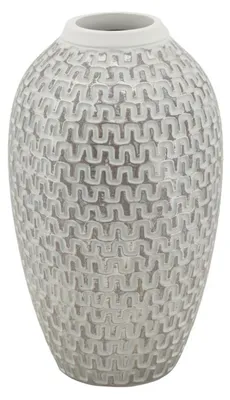 Produktbild von Mauro Ferretti Vase Wave Ø 19,5 x 34 cm, Weiß-Gold