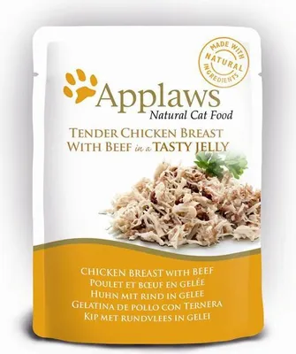 Produktbild von Applaws Huhn+Rind in Gelee 70 gx16