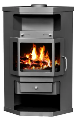 Image de Poêle d'angle EEK A - Poêle à bois Victoria 05 Panama 10.3 kW
