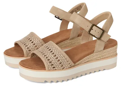 Productafbeelding van TOMS, champagnekleurige metallic vlecht, suède, maat 42 EU