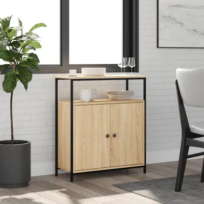 Produktbild von Sideboard Wohnzimmer - Sonoma-Eiche 70 x 30 x 80 cm Holzwerkstoff - Kommoden CC29913