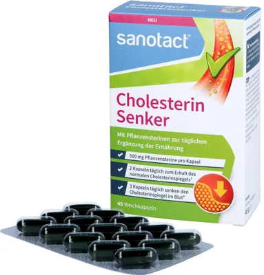 Produktbild von sanotact Cholesterin Senker (45 Kp)