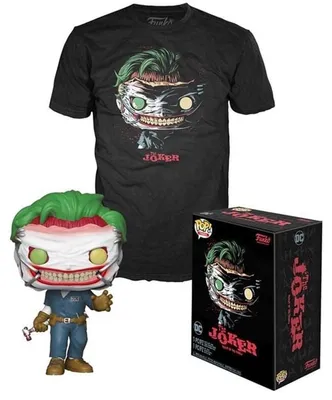 Productafbeelding van Funko POP, The Joker: Exclusieve figuur en T-shirt set
