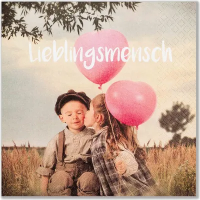 Produktbild von Servietten 33x33 cm - Lieblingsmensch