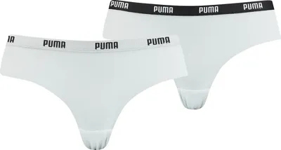 Produktbild von PUMA Damen Slip - Brazilian, Mikrofaser, 2er Pack Weiß XL