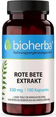 Produktbild von Bioherba Rote Bete Extrakt 330 mg 100 Kapseln