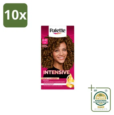 Obrázok produktu pre 10 ks Schwarzkopf Poly Palette, farba na vlasy 6-65, zlatohnedá - 115 ml - balenie s 10 kusmi