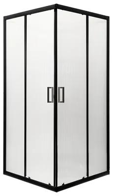 Zdjęcie produktu dla Kabina prysznicowa Kerra Soho SQ 80cm BLACK, bez brodzika