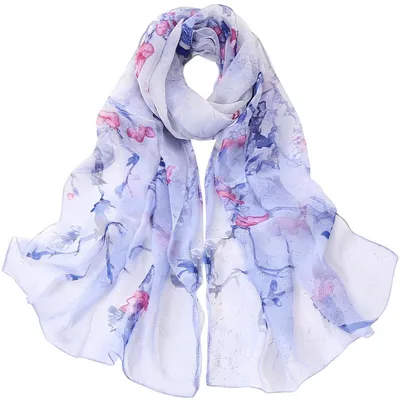 Immagine prodotto di Sciarpa da donna, foulard in georgette, 160 x 50 cm