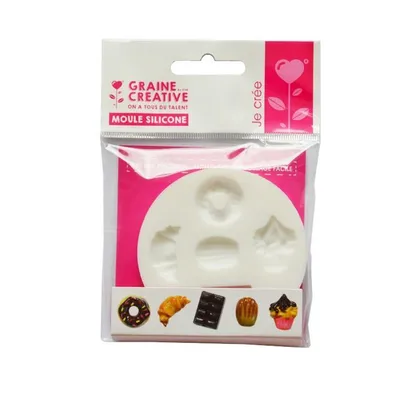 Image de Moule en silicone pour argile polymère - Delicacies