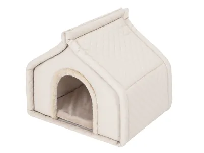 Produktbild von Haustierhütte, Hundeecke, Haustierzwinger, Hundehütte,  Ruhebereich, Zwinger, Tierheim, Hundezwinger, Hundeliegen, Gr. 3: 60 x 50 cm Beige
