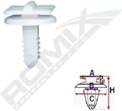 Obrázek produktu pro 10x klip ROMIX C50877