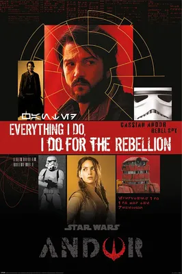 Zdjęcie produktu dla Plakat Star Wars Andor dla Rebelii 61x91,5cm