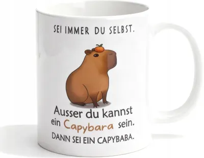 Obrázek produktu pro Keramický hrnek s kapybarou vtipný dárek na kávu
